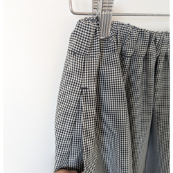 甘くない　大人のティアードスカート　(ギンガムチェック) 4枚目の画像