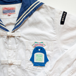 名札付けワッペン2枚セット【リボン】　色が選べます　通園通学　お名前ワッペン 5枚目の画像