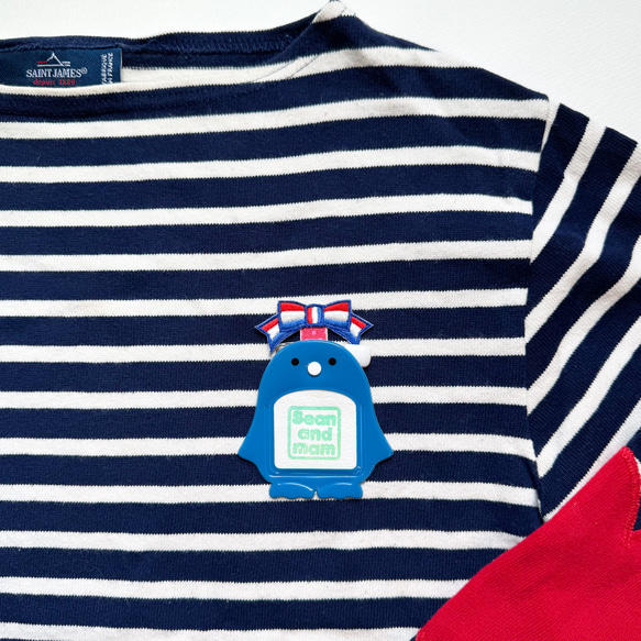 名札付けワッペン2枚セット【リボン】　色が選べます　通園通学　お名前ワッペン 7枚目の画像