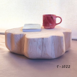 いい香り 東濃ひのき くり抜き シンプル 丸太スツール