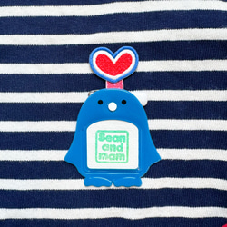 名札付けワッペン2枚セット【ハート】　色が選べます　通園通学　お名前ワッペン 6枚目の画像