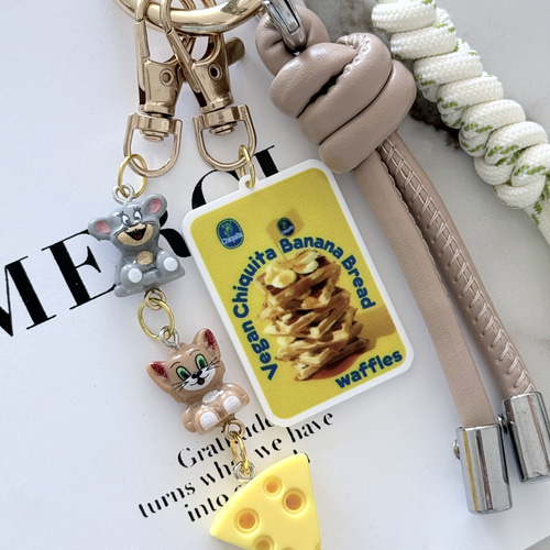 じゃらじゃらキーホルダー バッグチャーム キーチャーム バッグ