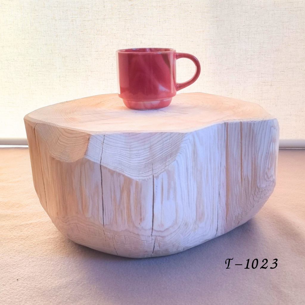 【セール品】天然アロマ 東濃ひのき テーブル 飾り台 無垢無塗装 オーガニック