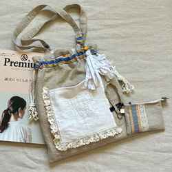 かわいい！フランスアンティーク＊ヴィンテージ ＊花カゴ刺繍