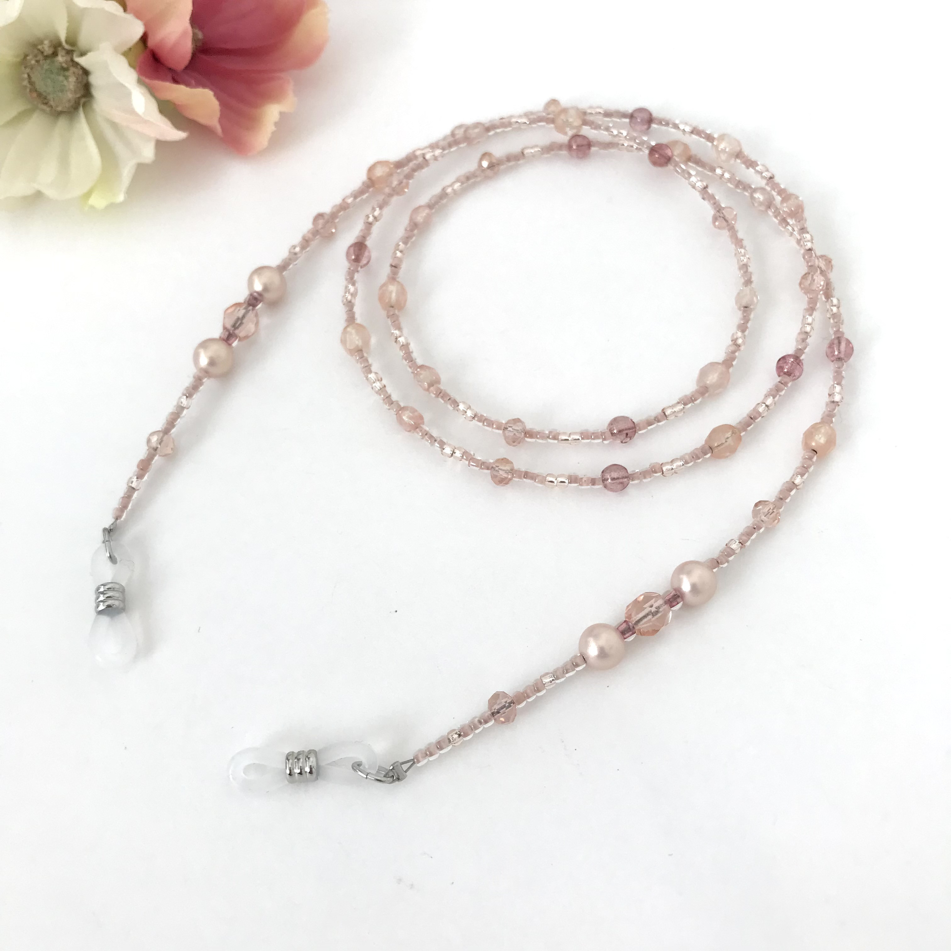 チェコガラス ビーズ メガネチェーン グラスコード メガネストラップ