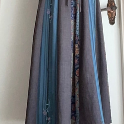 　フレアスカート16枚剥ぎ（着物リメイク）（丈86㎝） 7枚目の画像