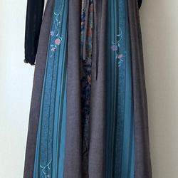 　フレアスカート16枚剥ぎ（着物リメイク）（丈86㎝） 1枚目の画像