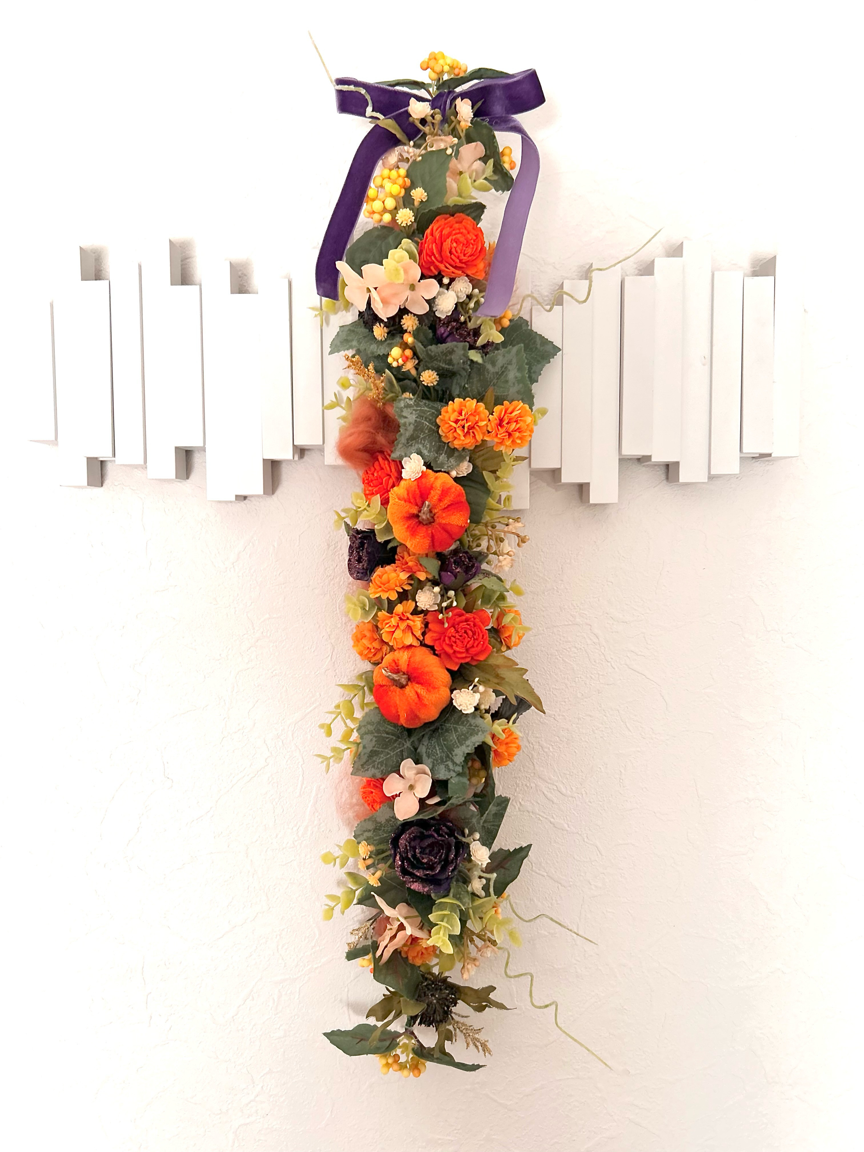 ハロウィンアレンジメント♡ハロウィン壁飾り♡ハロウィンガーランド