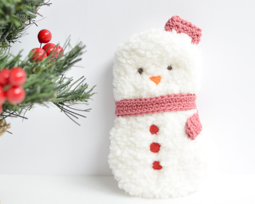 雪だるまのポーチ/オーナメント【受注制作】 ポーチ fuyuri 通販