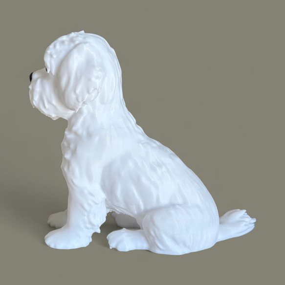 シーズー　光るインテリアオブジェ 明滅式LEDキャンドルライト 電池式　軽量樹脂製 7枚目の画像