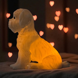 シーズー　光るインテリアオブジェ 明滅式LEDキャンドルライト 電池式　軽量樹脂製 11枚目の画像