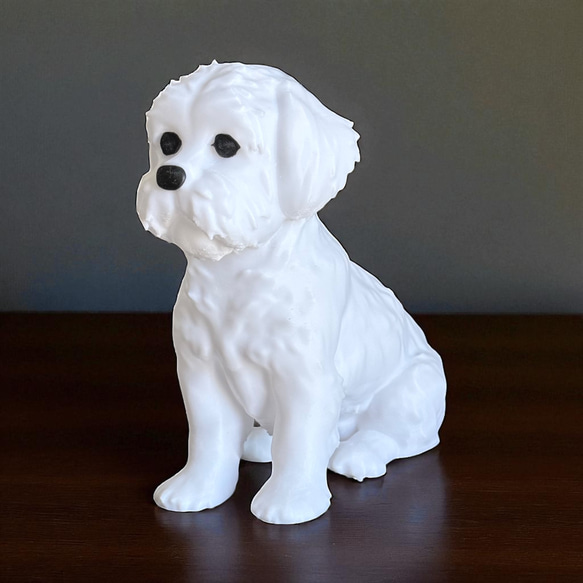 シーズー　光るインテリアオブジェ 明滅式LEDキャンドルライト 電池式　軽量樹脂製 12枚目の画像