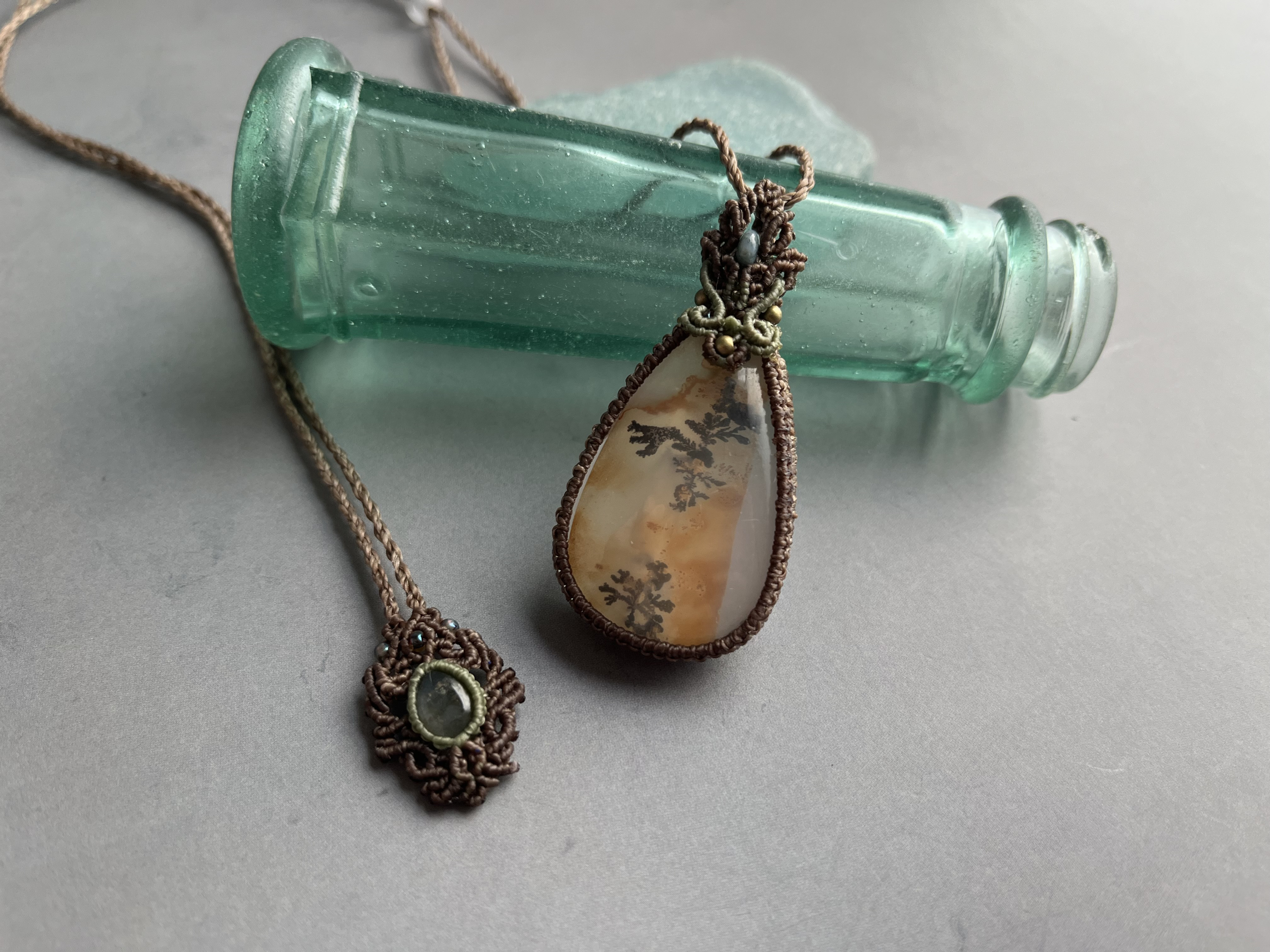 ガーデンクオーツマクラメペンダント