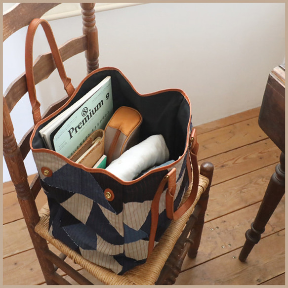 (送料無料)　新作　3wayトート バッグ　パッチワーク　甘織デニム　コットンチノ　革レザー　旅行ボストン鞄　P85A 7枚目の画像