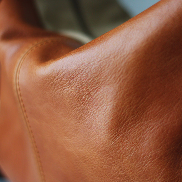 本革×帆布 クラシックメッセンジャーバッグ フロントレザー キャンバス ショルダーベルト太め 斜め掛け B-381 8枚目の画像