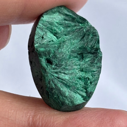 マラカイト（孔雀石）シャトヤンシー 原石 ルース 33 天然石 天然色 18枚目の画像