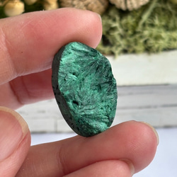 マラカイト（孔雀石）シャトヤンシー 原石 ルース 33 天然石 天然色 3枚目の画像