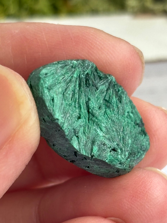 マラカイト（孔雀石）シャトヤンシー 原石 ルース 33 天然石 天然色 14枚目の画像