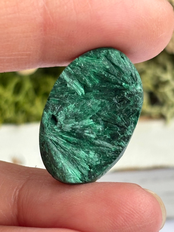 マラカイト（孔雀石）シャトヤンシー 原石 ルース 33 天然石 天然色 19枚目の画像