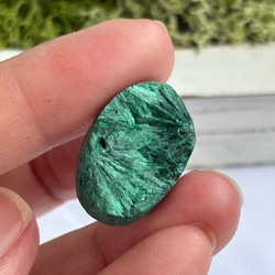 マラカイト（孔雀石）シャトヤンシー 原石 ルース 33 天然石 天然色 5枚目の画像