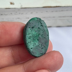 マラカイト（孔雀石）シャトヤンシー 原石 ルース 33 天然石 天然色 11枚目の画像