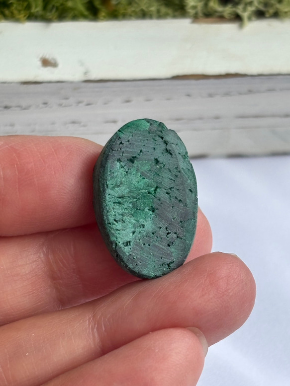 マラカイト（孔雀石）シャトヤンシー 原石 ルース 33 天然石 天然色 11枚目の画像