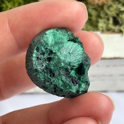 マラカイト（孔雀石）シャトヤンシー 原石 ルース 34 天然石 天然色 7枚目の画像