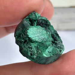 マラカイト（孔雀石）シャトヤンシー 原石 ルース 34 天然石 天然色 18枚目の画像