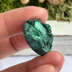 マラカイト（孔雀石）シャトヤンシー 原石 ルース 34 天然石 天然色 6枚目の画像