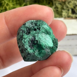 マラカイト（孔雀石）シャトヤンシー 原石 ルース 34 天然石 天然色 9枚目の画像