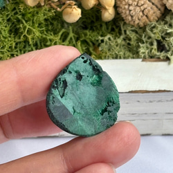 マラカイト（孔雀石）シャトヤンシー 原石 ルース 34 天然石 天然色 11枚目の画像