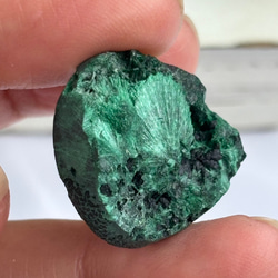 マラカイト（孔雀石）シャトヤンシー 原石 ルース 34 天然石 天然色 17枚目の画像