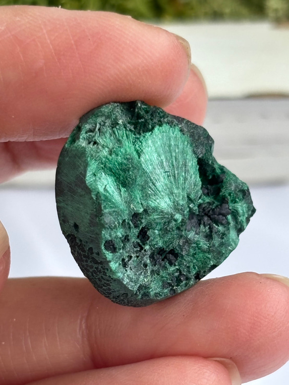 マラカイト（孔雀石）シャトヤンシー 原石 ルース 34 天然石 天然色 17枚目の画像