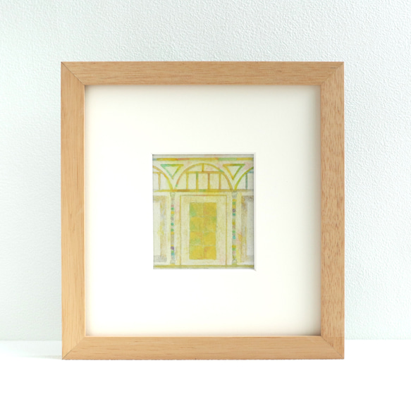 心を癒す教会アート｜教会の扉（イエロー）｜神聖な光を届ける日本画インテリア 心を癒す教会アート｜教会の扉（イエロー）｜神聖な光を届ける日本画