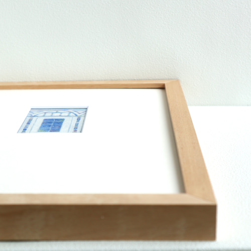 心を癒す教会アート｜教会の扉（ブルー）｜神聖な光を届ける日本画