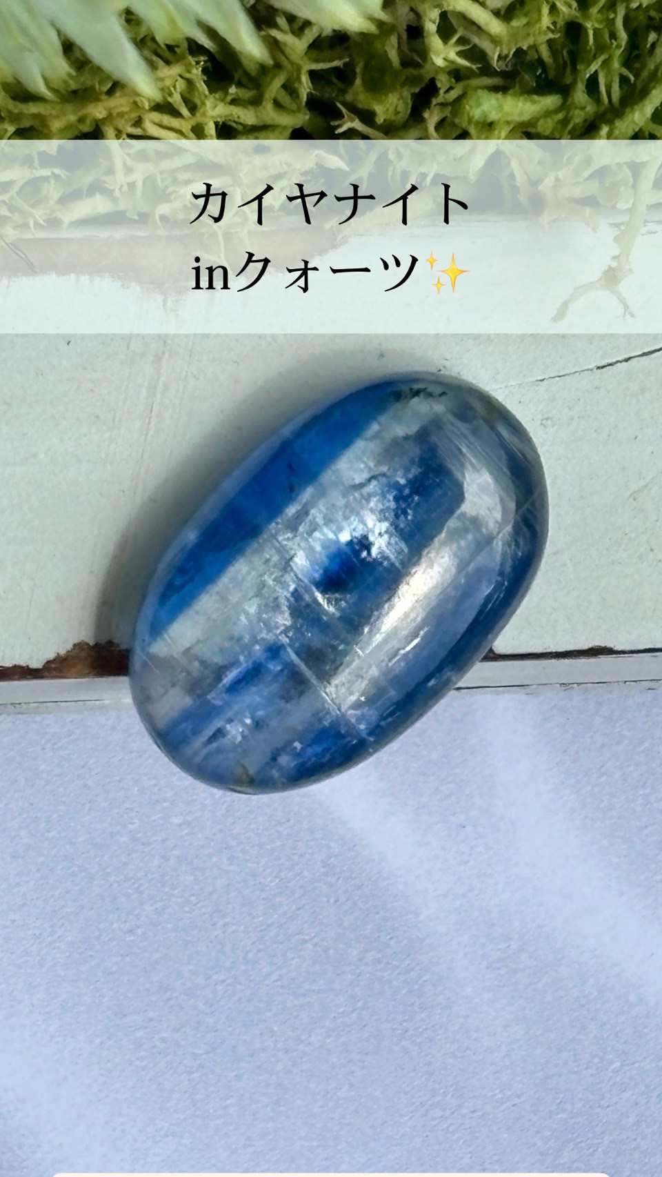 カイヤナイト in クォーツ｜ルース 11 天然石 天然色