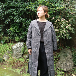 ふわっと羽織るコート・大島紬 ふわっと羽織るコート・大島紬 着物リメイク カーディガンコート