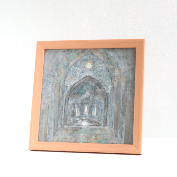 心を癒す教会アート｜光と影が交差する教会｜神聖な光を届ける日本画インテリア 心を癒す教会アート｜光と影が交差する教会｜神聖な光を届ける