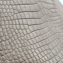 ワニ革　クロコ　半艶マット　ミンク　No.C008945 12枚目の画像