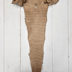 ワニ革　クロコ　半艶マット　ミンク　No.C008945 5枚目の画像