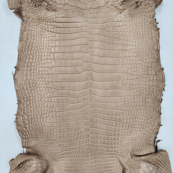 ワニ革　クロコ　半艶マット　ミンク　No.C008946 4枚目の画像