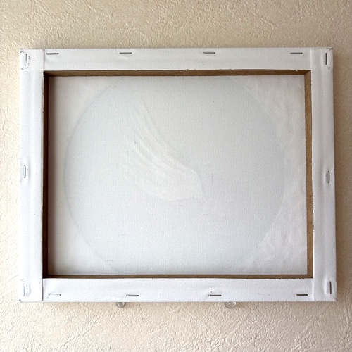 テクスチャーアート 眠る天使の絵 F3サイズ アクリル画 原画 癒しの