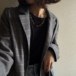 ー anguleux necklaceー　サージカルステンレス　チェーンネックレス　ネックレス　アレルギー対応 12枚目の画像