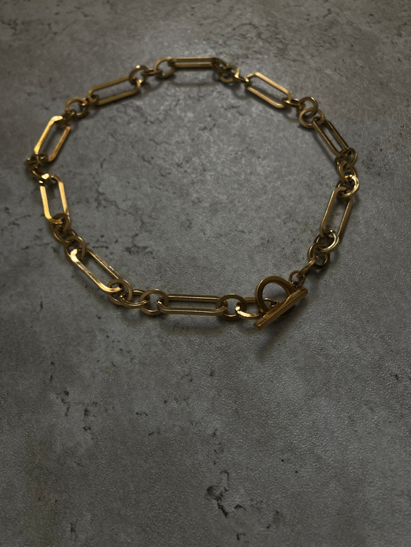 ー anguleux necklaceー　サージカルステンレス　チェーンネックレス　ネックレス　アレルギー対応 2枚目の画像