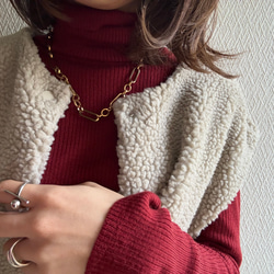 ー anguleux necklaceー　サージカルステンレス　チェーンネックレス　ネックレス　アレルギー対応 20枚目の画像