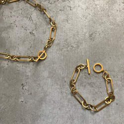 ー anguleux necklaceー　サージカルステンレス　チェーンネックレス　ネックレス　アレルギー対応 3枚目の画像