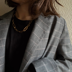 ー anguleux necklaceー　サージカルステンレス　チェーンネックレス　ネックレス　アレルギー対応 16枚目の画像