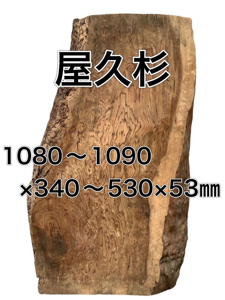 m-061840　ヤクスギ 屋久杉 木材 板 一枚板 DIY 材料 無垢板 木工 工作 家具 手作り インテリア 木