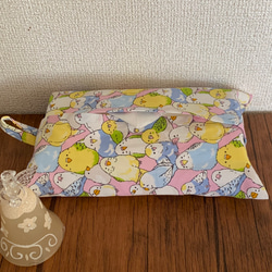 エコティッシュカバー☆マスクストッカー♪インコちゃん☆いっぱい♪2カラー 3枚目の画像