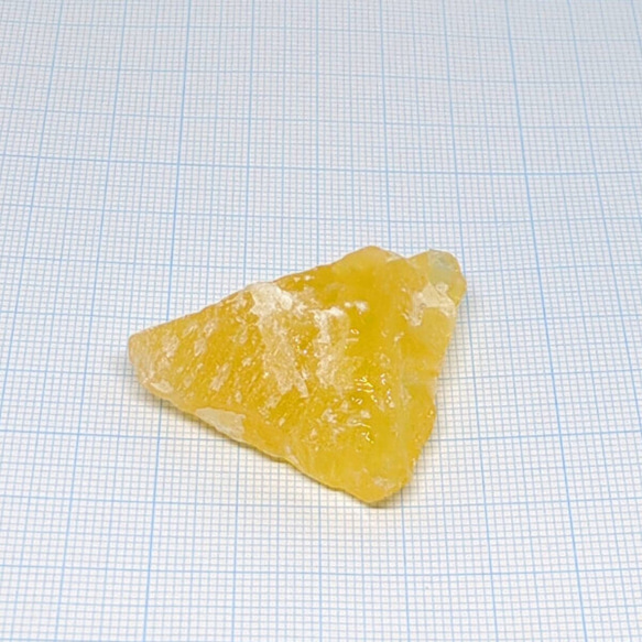 天然石 オレンジカルサイト 原石 23g 標本・素材 45.3×35.5×15mm 1枚目の画像